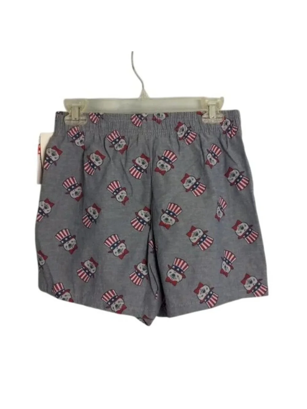 MAD Engine S Boxers Gray Flag Patriotic Americana Gopher Hat Bow Tie Stars